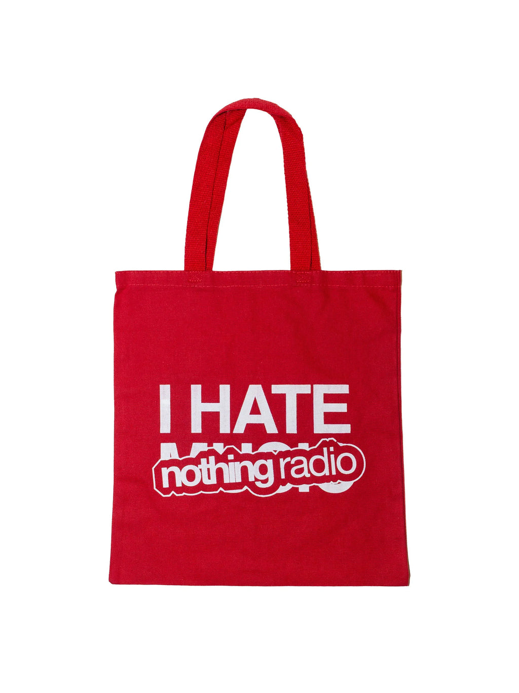 I Hate Music Red Tote