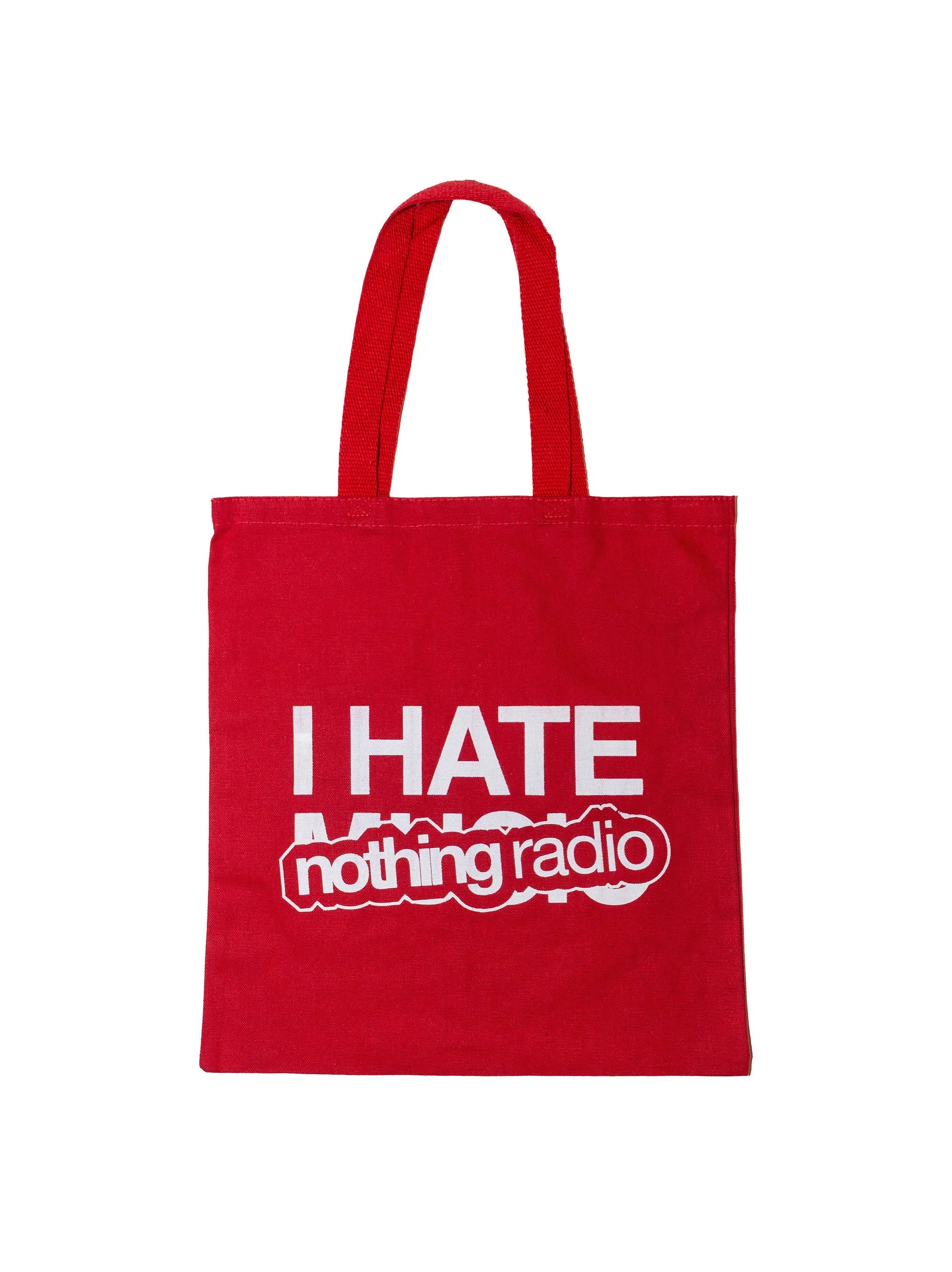I Hate Music Red Tote