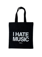 I Hate Music Black Tote