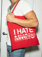 I Hate Music Red Tote